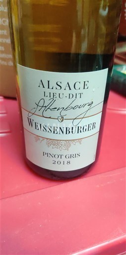 Alsacia Weissenburger Lieu-dit Altenbourg 2018