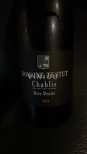 Burgundsko Chablis Domaine Testut Rive Droite 2021