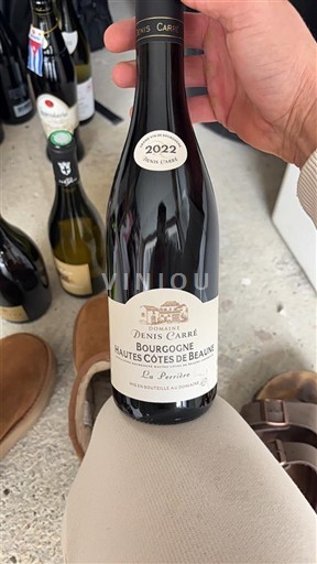 Burgundi Beaunen Ylämaat Domaine Nis Carré La Perrière 2022