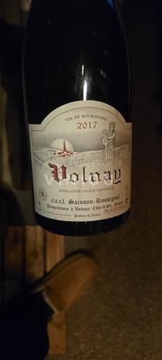 Bourgogne Volnay Sanson-Rossignol 2017