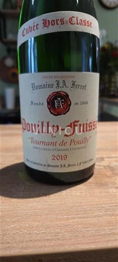 Burgund Pouilly-fuissé Domaine J.A. Ferret Hors-Classe Tournant de Pouilly 2019