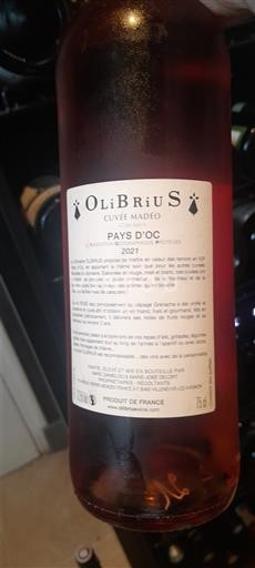 Languedoc in Roussillon Pays d'Oc Olibrius Madéo 2021