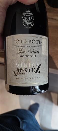 Valle del Rodano Côte-rôtie Domaine Stéphane Montez du Monteillet Bons Arrêts Monopole 2018