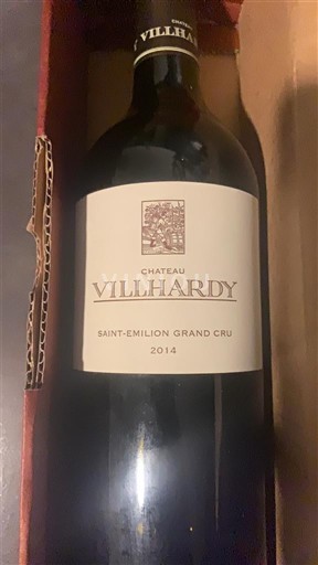 Bordeaux Saint-Émilion Grand Cru Grand Cru Château Villhardy 2014