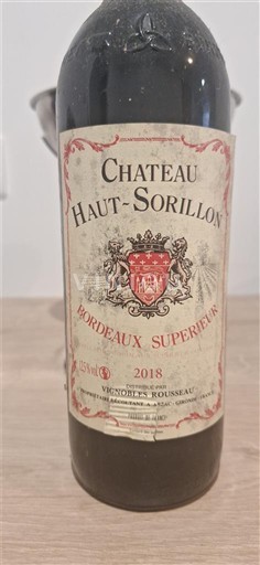 Bordo Bordo superior Château Haut Sorillon 2018