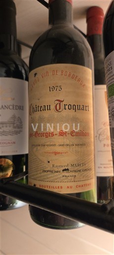 Bordeaux Saint-Georges-Saint-Émilion Château Troquart 1975