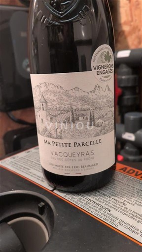 Rhônen laakso Vacqueyras Vignerons Engagés Ma Petite Parcelle 2024