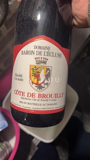 Beaujolais Côte-de-brouilly Domaine Baron de l'Écluse 2018