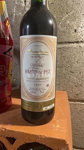 Burdeos Saint-Estèphe Les Hauts de Pez 1999