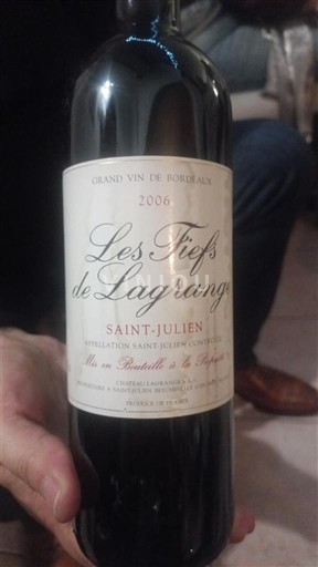 Bordeaux Saint-Julien Château Lagrange Les Fiefs de Lagrange 2006