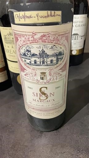 Bordeaux Margaux Château Siran 2001