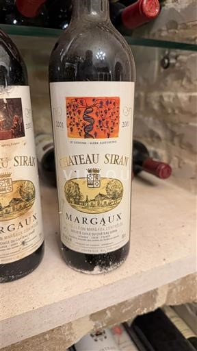 Bordeaux Margaux Château Siran 2001