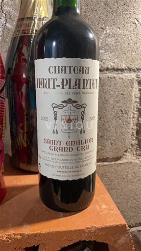 Bordeaux Saint-Émilion Grand Cru Grand Cru Château Haut-Plantier 2005