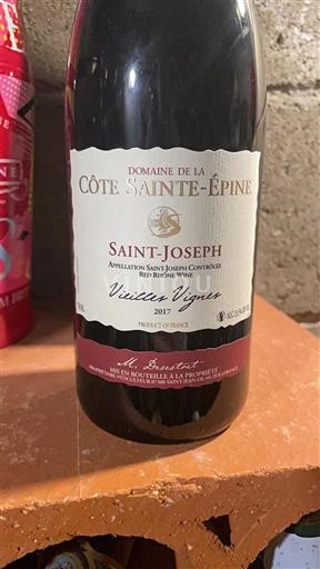 Rhône Valley Saint-Joseph Domaine La Côte Sainte-Epine Vieilles Vignes 2017