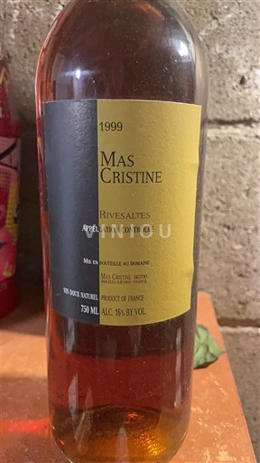 Roussillon Rivesaltes Mas Cristine 1999