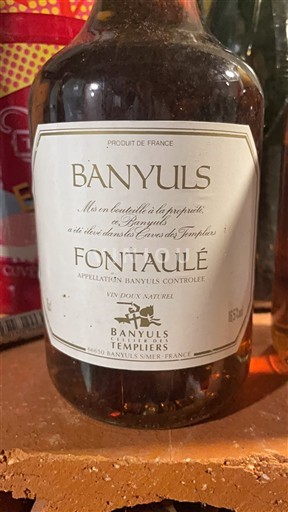 Roussillon Banyuls Les Caves des Templiers Fontaulé 1999