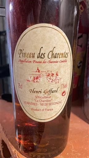 Poitou-Charentes Pineau-des-Charentes Henri Giffard Não Sazonado