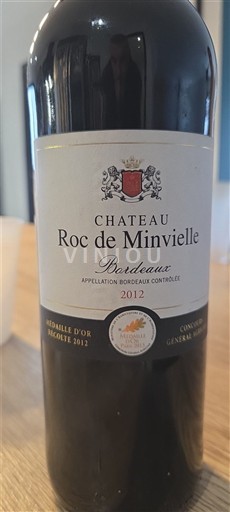 Bordeaux Château Roc de Minvielle 2012
