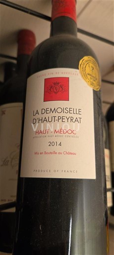 Bordeaux Haut-Médoc Château Haut Peyrat La Demoiselle d'Haut-Peyrat 2014