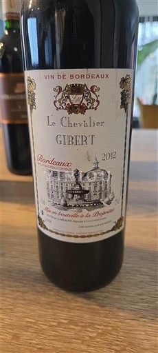 Bordeaux Le Chevalier Gibert 2012