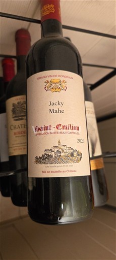 Bordeaux Saint-Émilion Jacky Mahe 2020