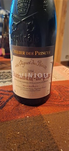 Valle del Ródano Châteauneuf-du-Pape. Cellier des Princes Les Vignes du Pliou 2014