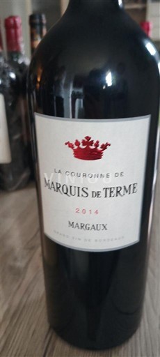 Bordeaux Margaux Château Marquis de Terme La Couronne de Marquis de Terme 2014