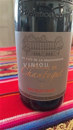 Rhône Valley Vacqueyras Domaine Chantegut Les Clés de la Magnaneraie 2014