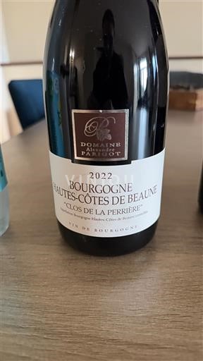 Burgundi Määrittelemätön Domaine Parigot Clos de la Perrière 2022