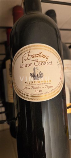 Languedoc Minervois Lauran Cabaret L'Excellence 2018