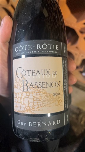 Rona dolina Côte-rôtie Guy Bernard Coteaux de Bassenon 2010