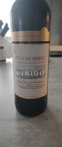 Burdeos Côtes-de-bourg Cave d'Augustin Florent 2022