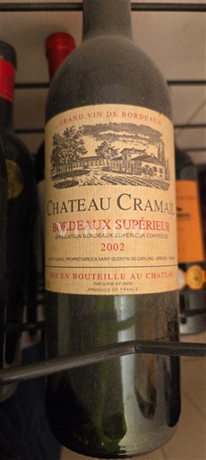 Bordeaux Bordeaux Supérieur Château Cramail 2002