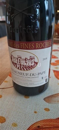 Thung lũng Rhône Châteauneuf-du-pape Château S Fines Roches 2018