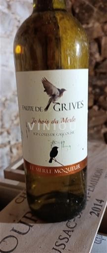 Zuidwest-Frankrijk Côtes de Gascogne Faute de Grives Je bois du Merle Niet-geïntegreerd