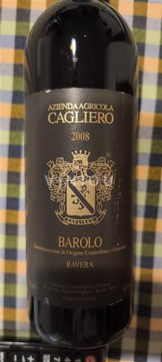 Piemonte Barolo Azienda Agricola Cagliero Ravera 2008