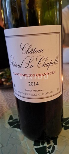 Bordeaux Saint-Émilion Grand Cru Château Beard La Chapelle 2014