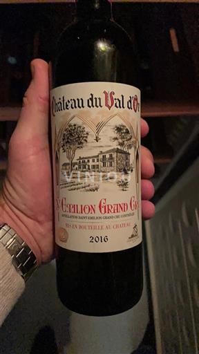 Bordeaux Saint-Émilion Grand Cru Château Val d'Or 2016