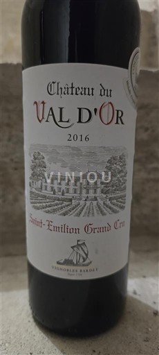 Bordeaux Saint-Émilion Grand Cru Château Val d'Or 2016