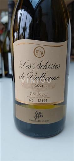 Roussillon Collioure Terres des Templiers Les Schistes de Valbonne 2021