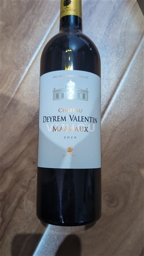 Bordeaux Margaux Château Yrem Valentin 2020