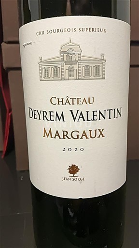 Bordeaux Margaux Château Yrem Valentin 2020