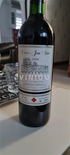 Bordeaux Saint-Émilion Château Jean Voisin Prestige 1998