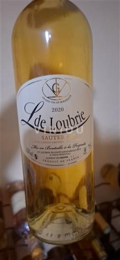 Bordeaux Sauternes Lde Loubrie 2020