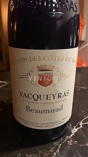 Rhône-dalen Vacqueyras Gigondas LaCave Beaumirail 2022