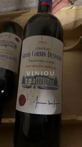Bordeaux Saint-Émilion Grand Cru Grand Cru Classé Château Grand Corbin-Despagne 2021