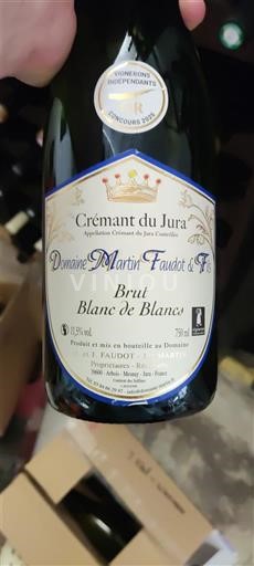 Jura Crémant du Jura Domaine Martin Faudot & Fils Brut Blanc de Blancs 2023