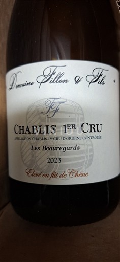 Borgoña No especificado Premier Cru Domaine Fillon & Fils Les Beauregards 2023
