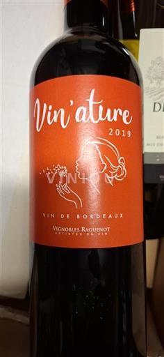 Burdeos Bordeaux Vignobles Raguenoit Vin'ature 2019