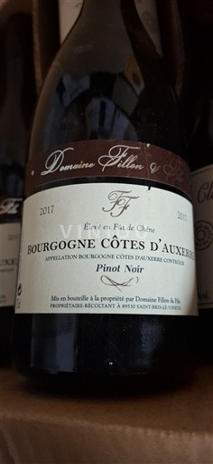 Burgundi Bourgogne Côtes d'Auxerre Domaine Fillon & Fils 2017